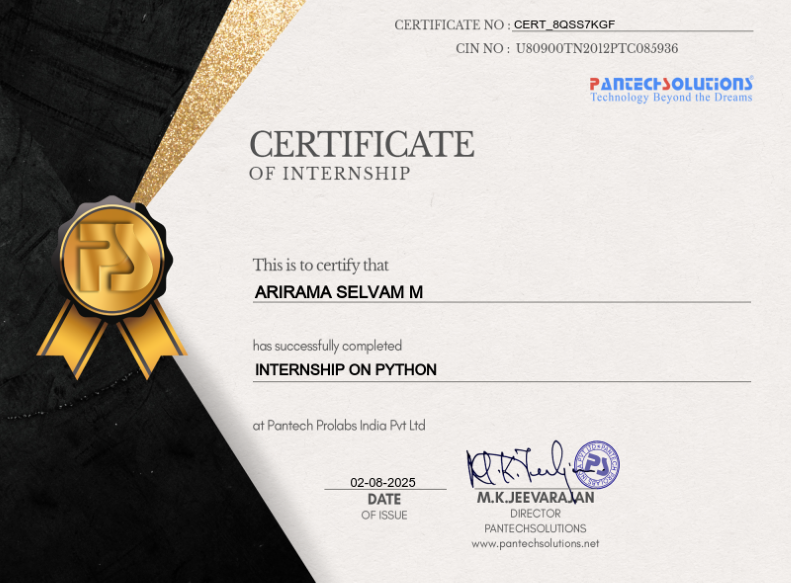 Python – Pantech